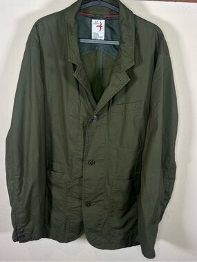 Huckberry Relwen Flyweight Flex Blazer Men’s 2X / XXL Olive Green Heritage